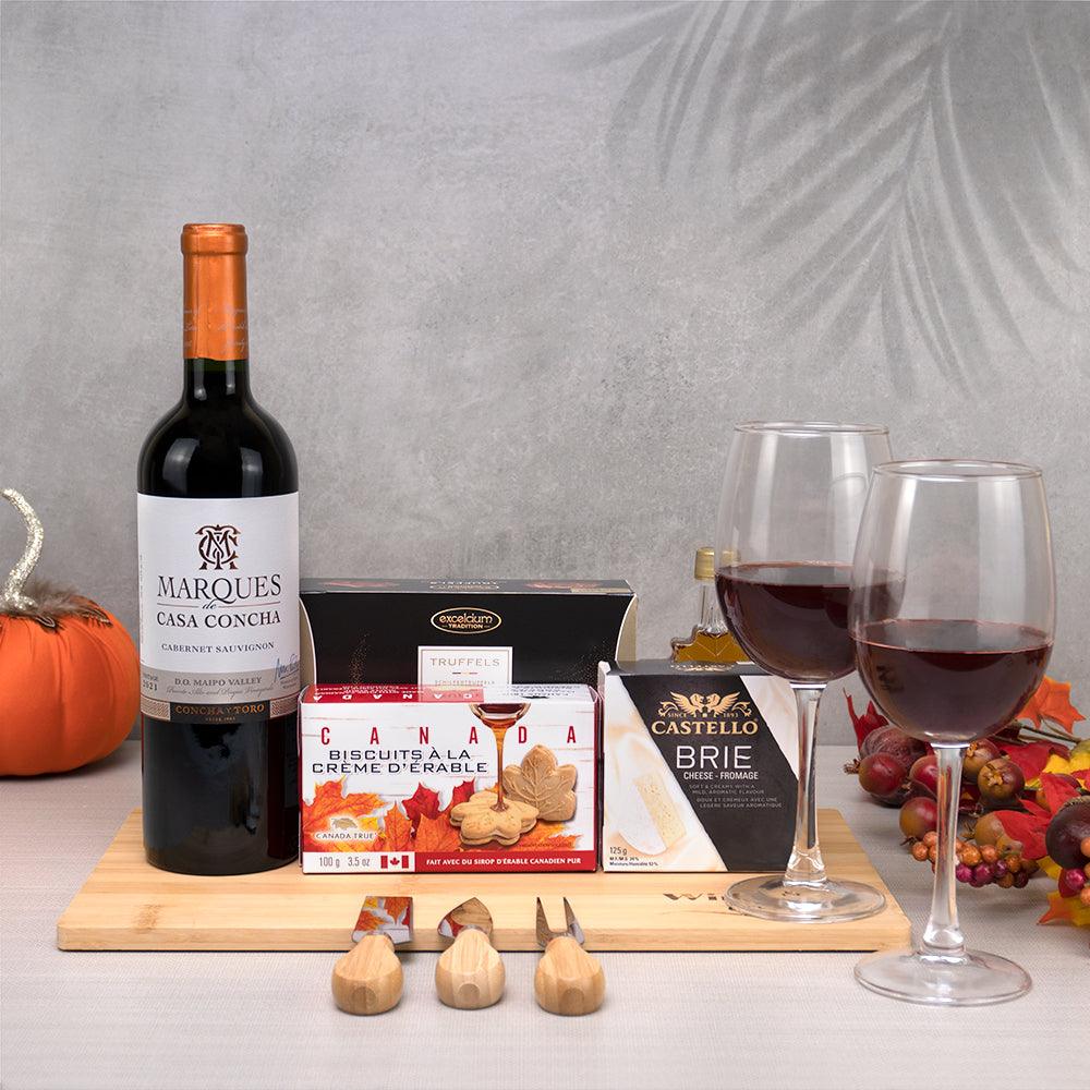 Thanksgiving Gourmet Wine And Cheese Board