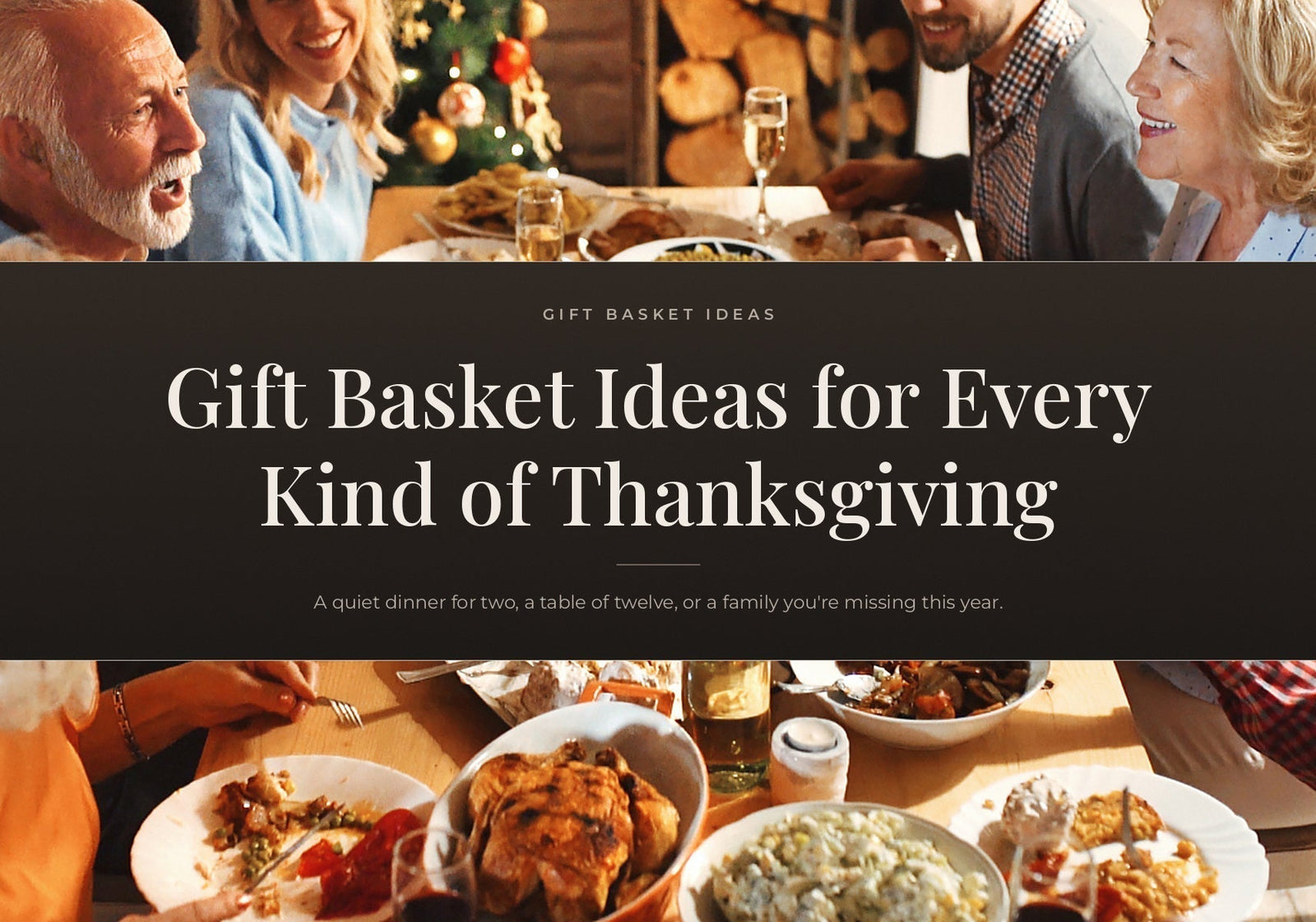 A family gathered around a table enjoying a festive Thanksgiving dinner with roasted turkey and sides.
