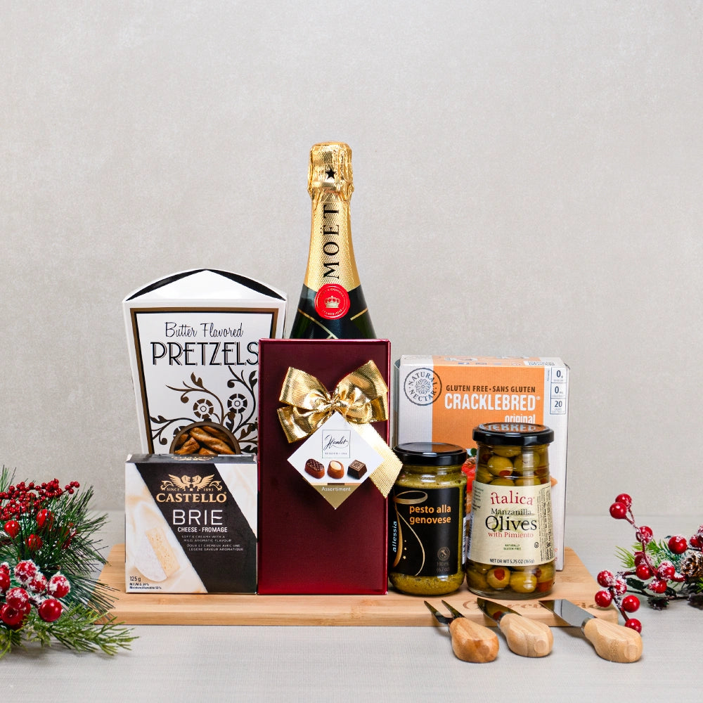 Holiday Champagne Brie And Chocolate