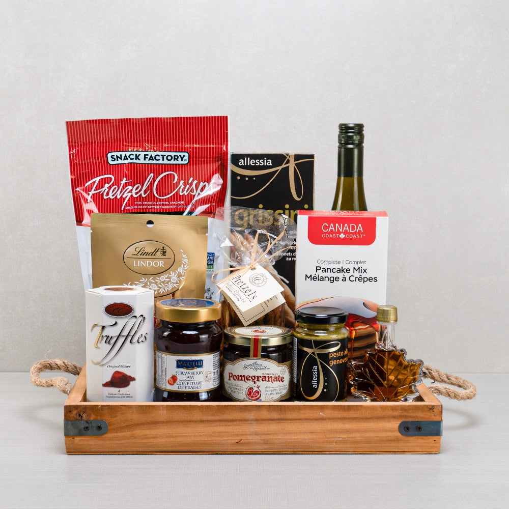 Rustic European Pretzels And Brunch Basket