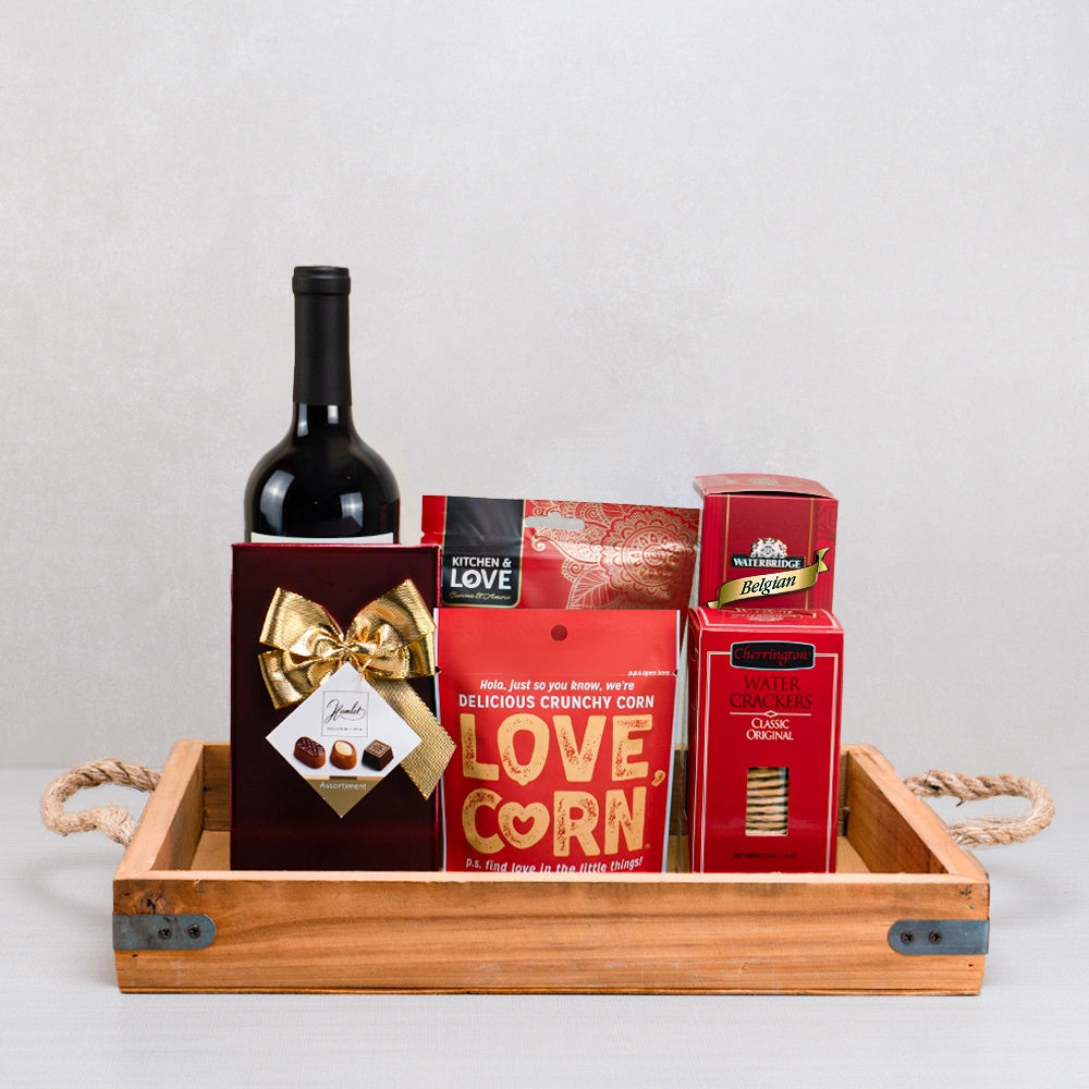 Red Wine & Artisan Treats Hamper