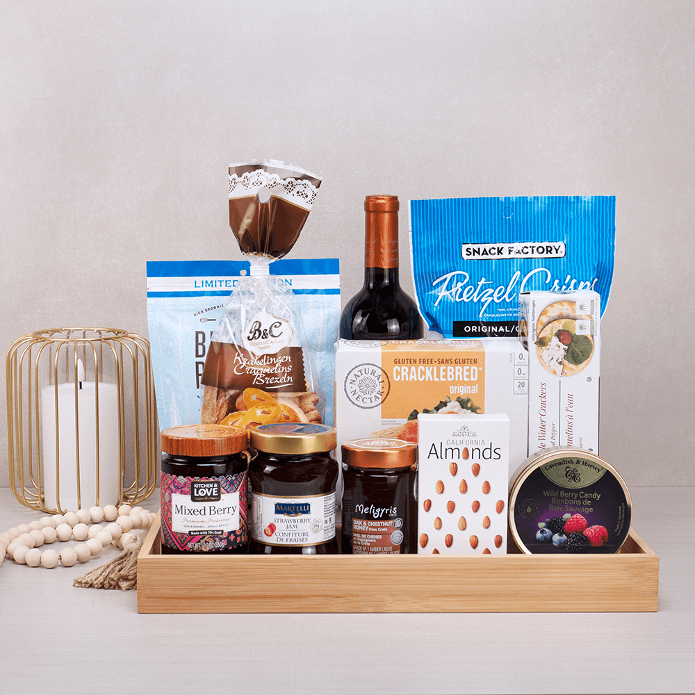 Hanukkah Kosher Treats Basket - The Gourmet Gifts