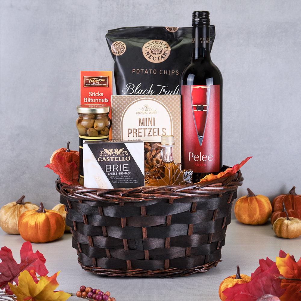 Maple Pretzels And Wine Basket