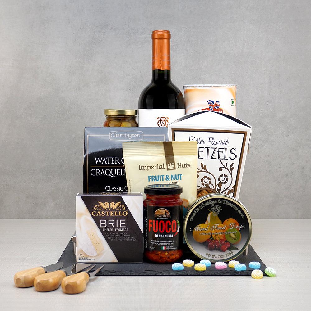 Wine Nuts And Artisan Cheese Set